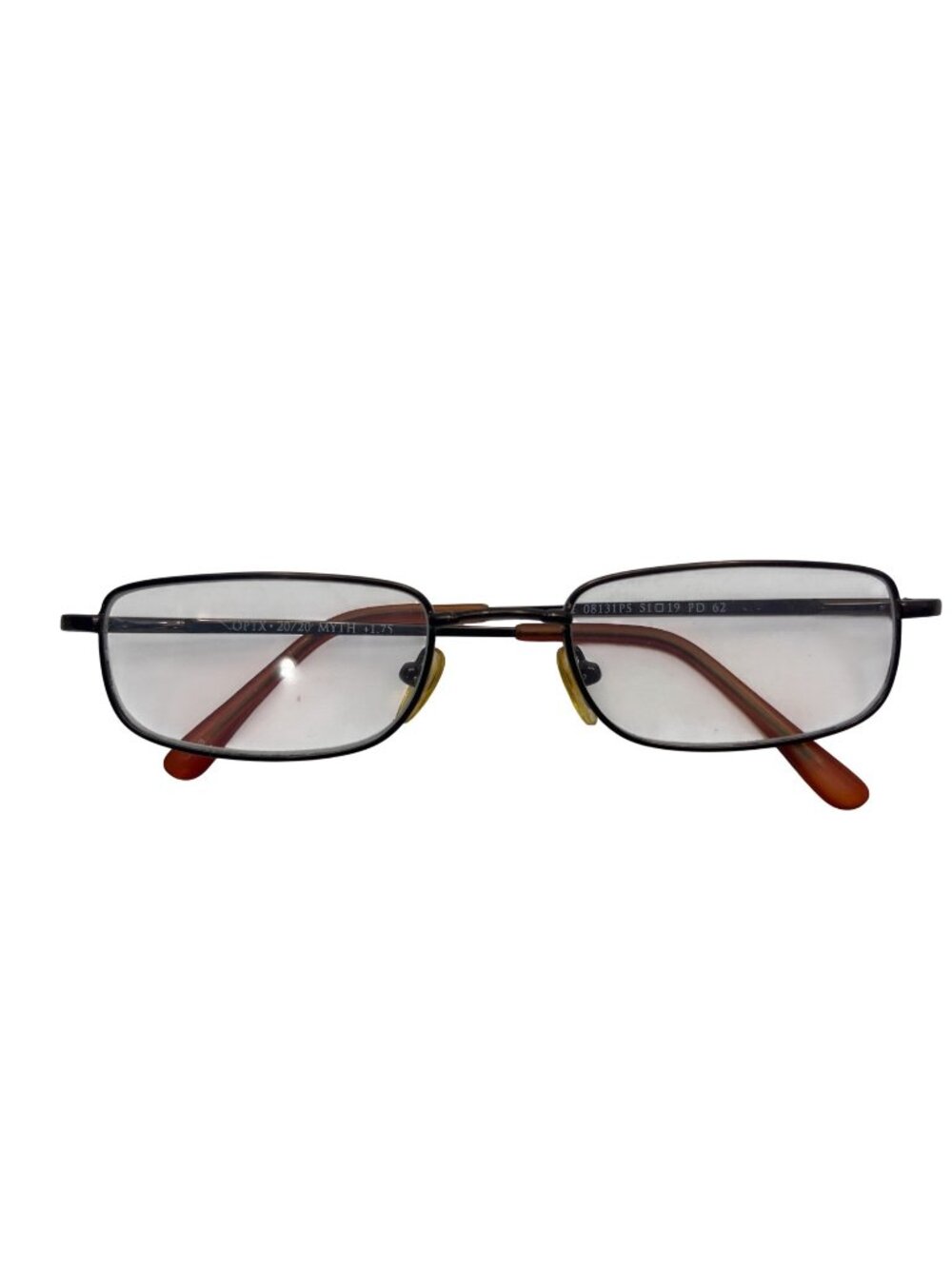 OPTX 20/20 Myth +1.75 Reading Glasses With Tortoise Arms & Black Frames PD 62